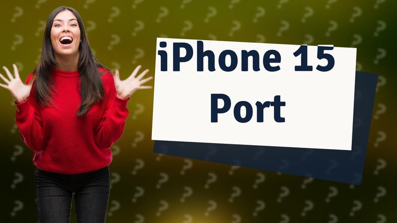 iPhone 15 Port