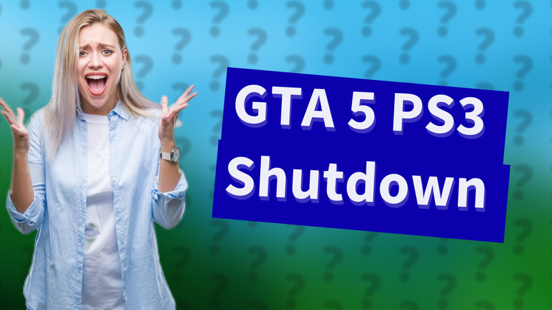 GTA 5 PS3 Shutdown