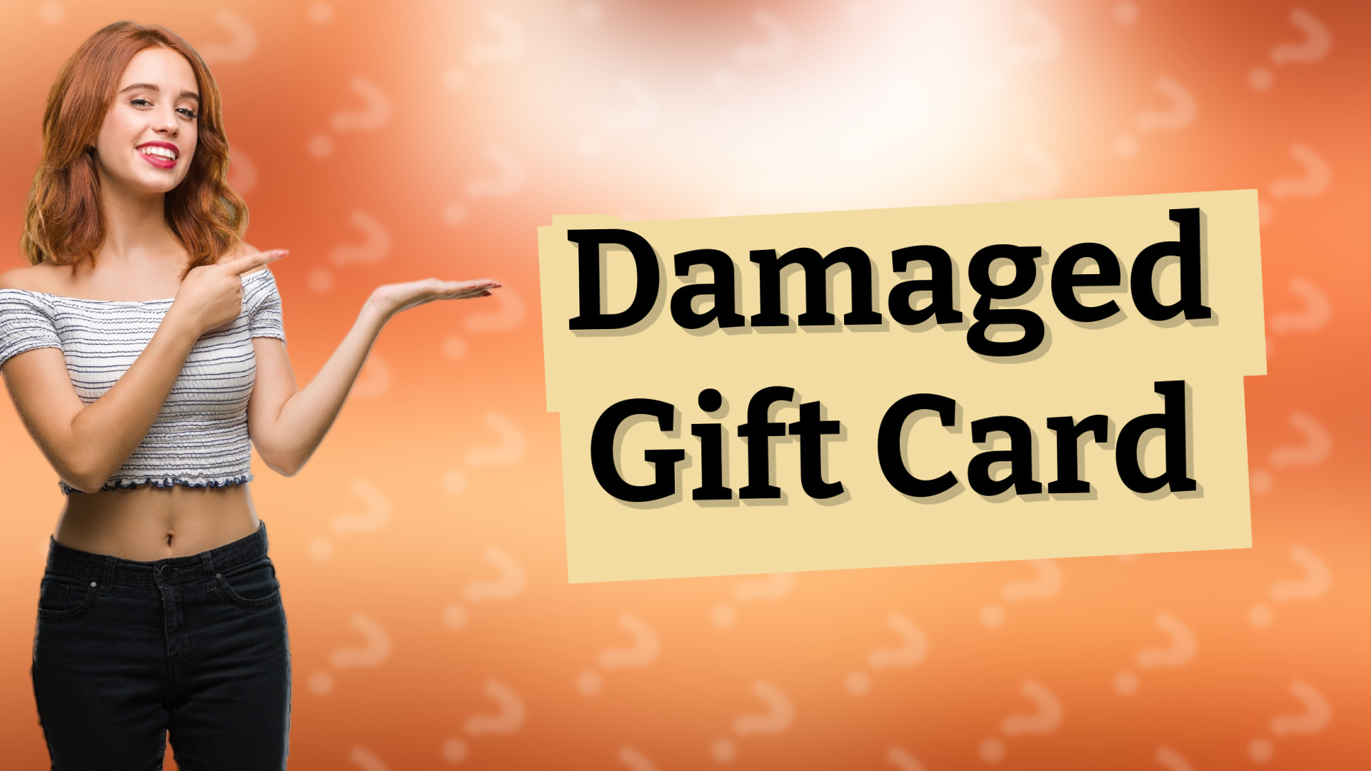 Damaged Gift Card