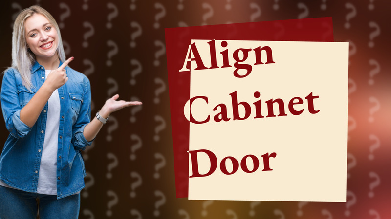Align Cabinet Door