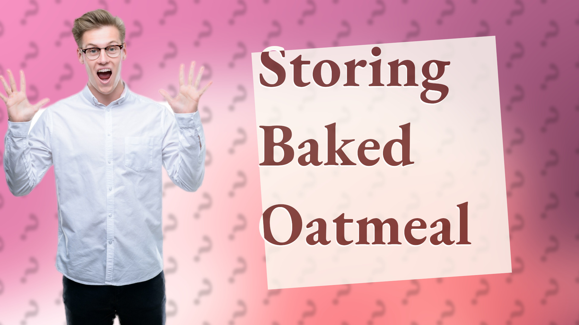 Storing Baked Oatmeal