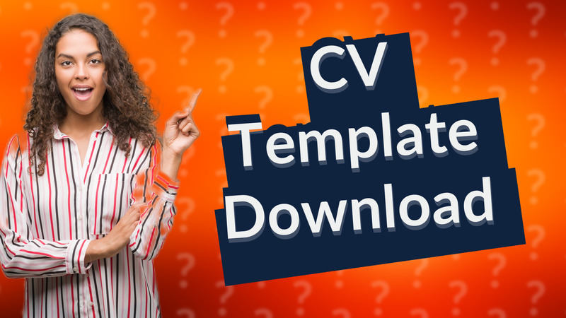 CV Template Download