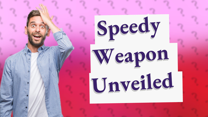 Speedy Weapon Unveiled