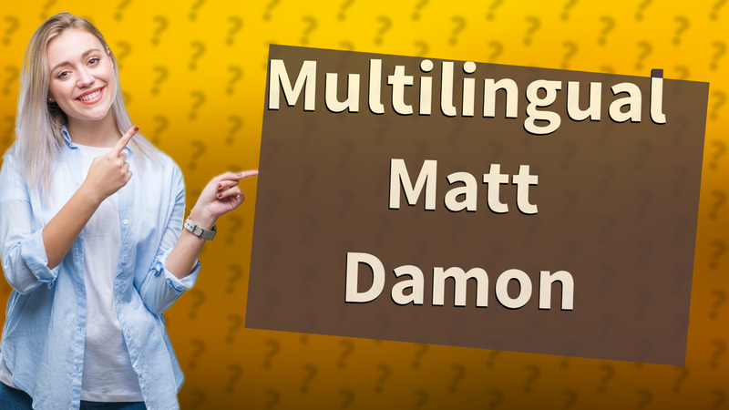 Multilingual Matt Damon