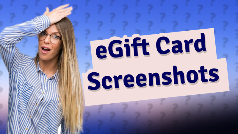 eGift Card Screenshots