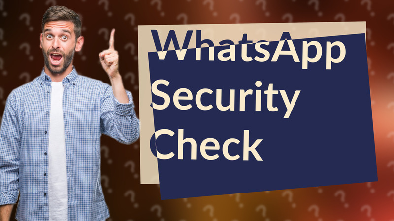 WhatsApp Security Check