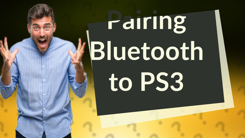 Pairing Bluetooth to PS3