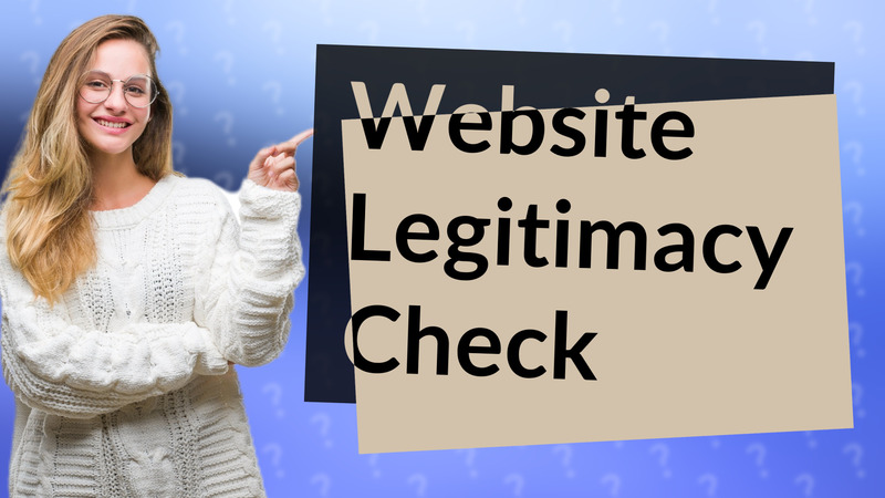 Website Legitimacy Check
