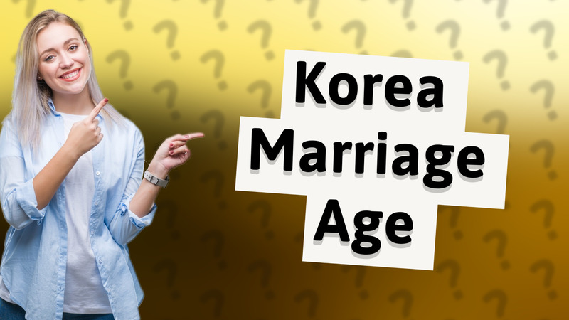 Korea Marriage Age