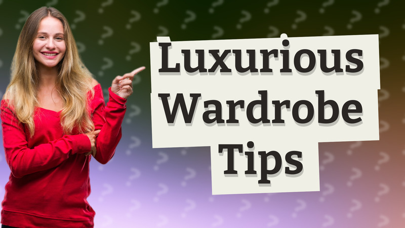 Luxurious Wardrobe Tips