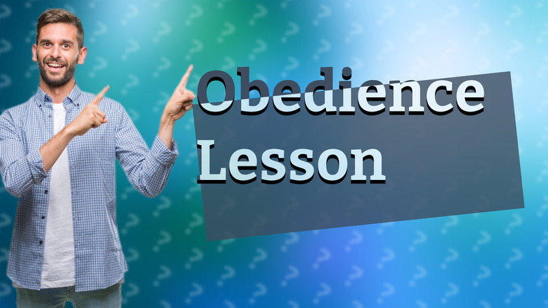 Obedience Lesson