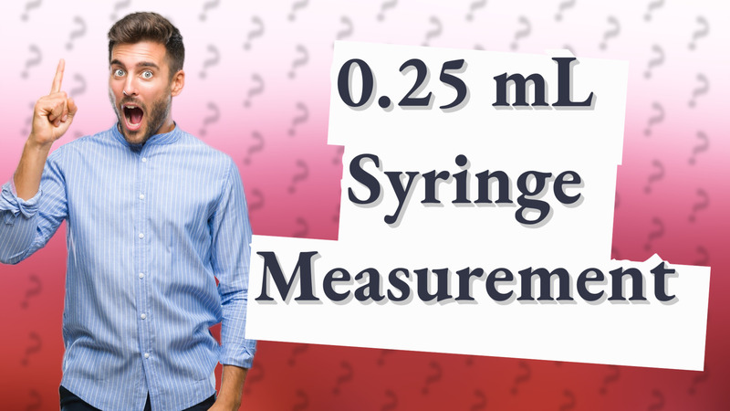 0.25 mL Syringe Measurement