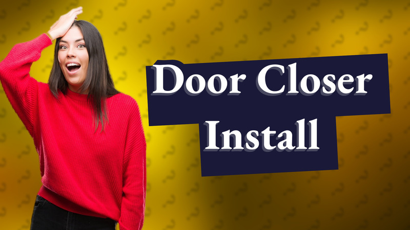 Door Closer Install