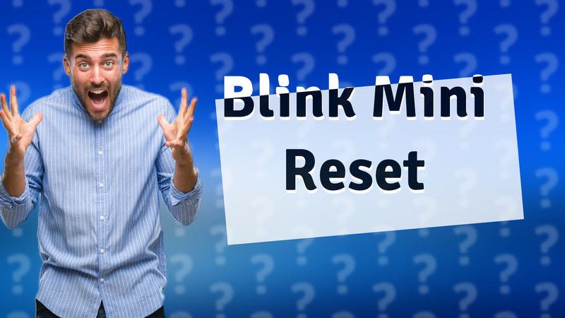 Blink Mini Reset