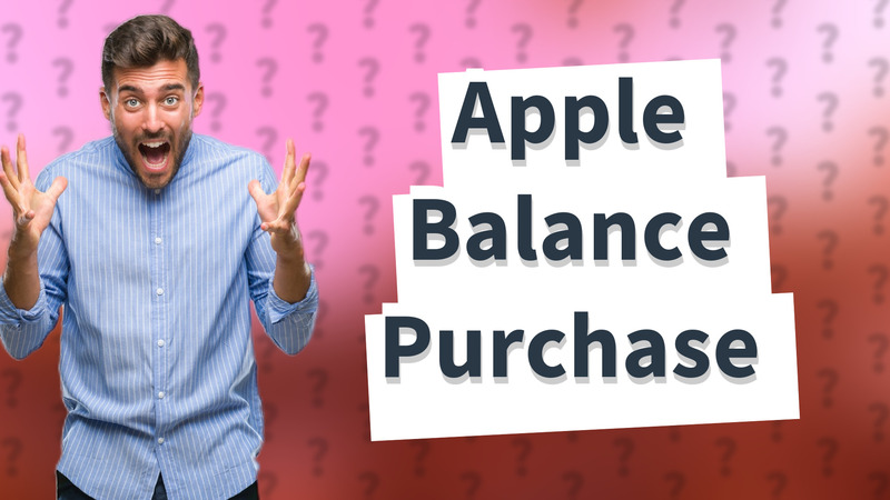 Apple Balance Purchase