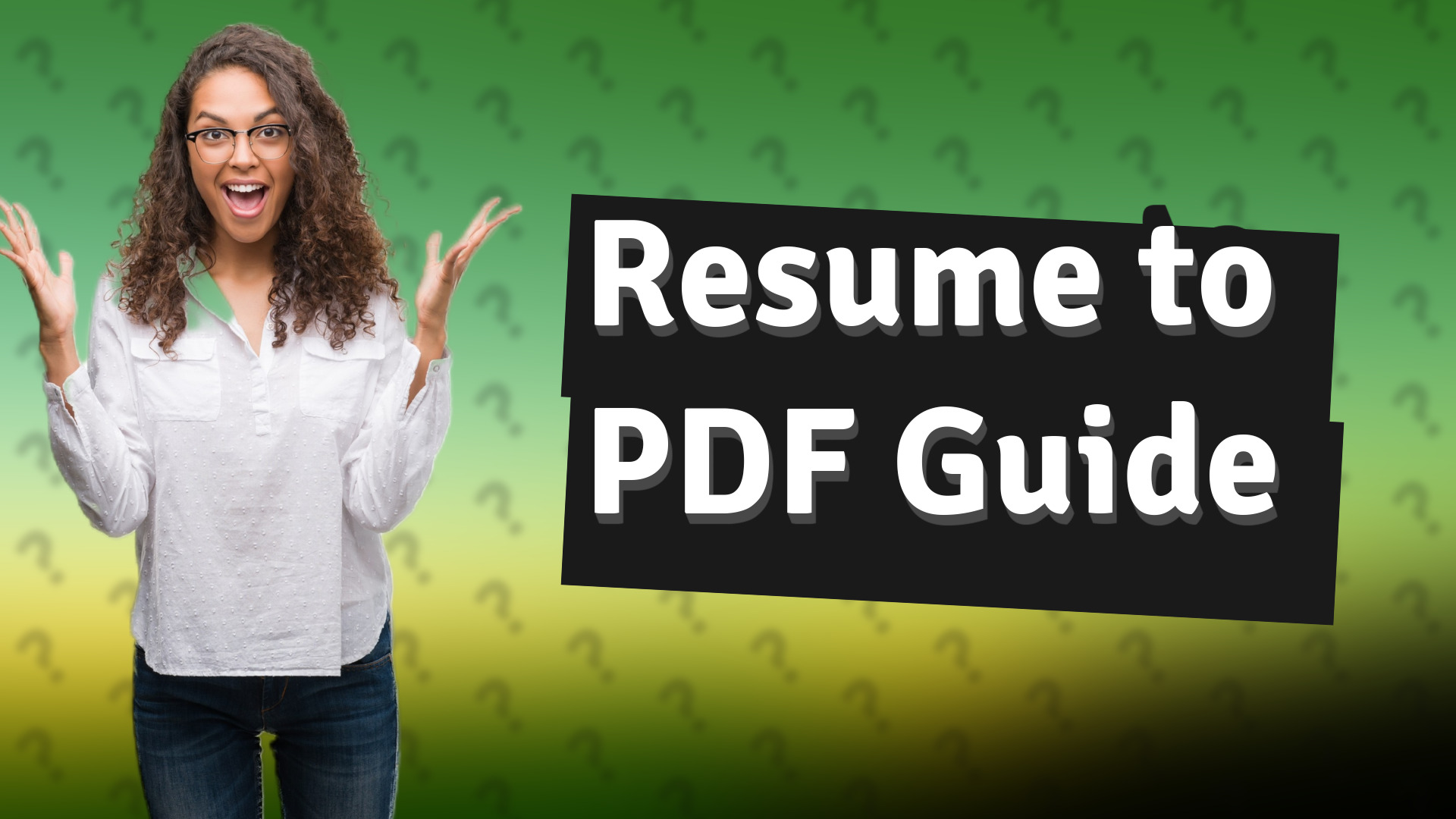 Resume to PDF Guide