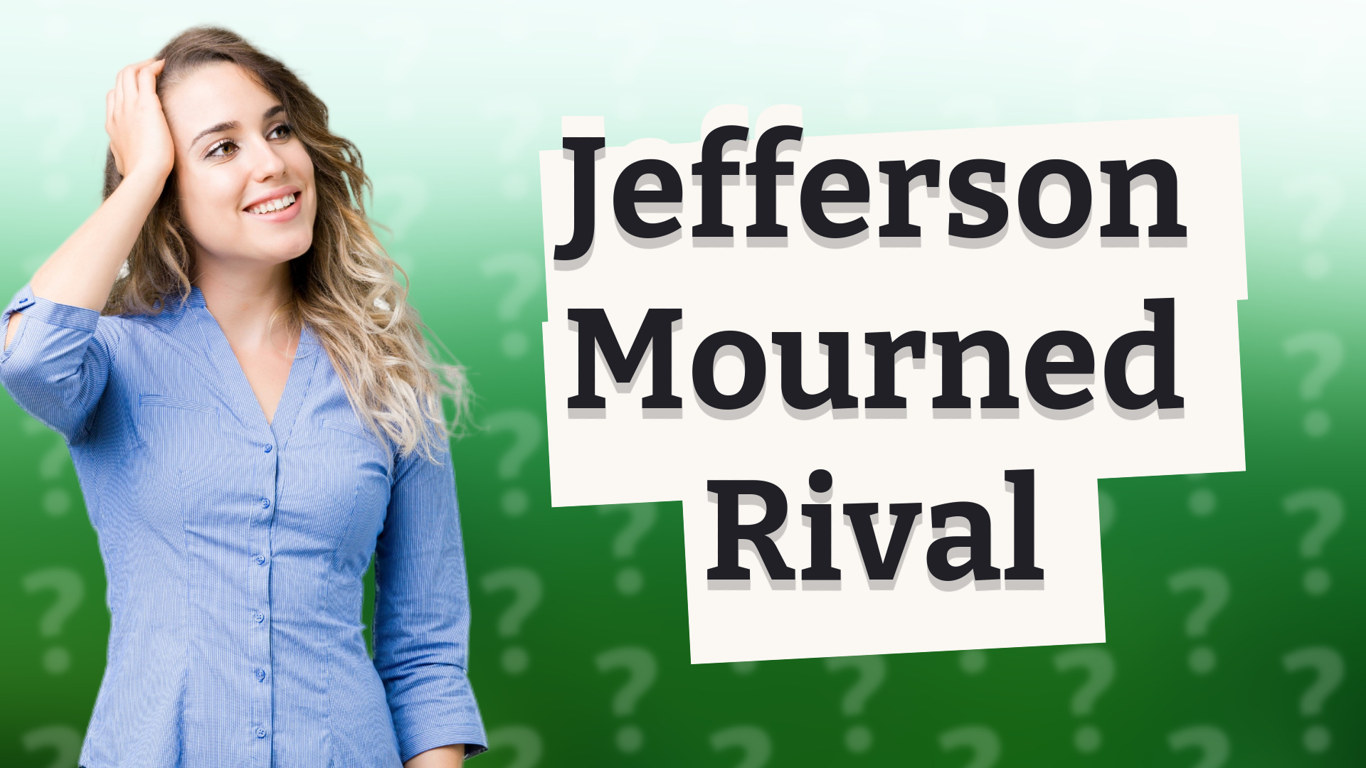 Jefferson Mourned Rival