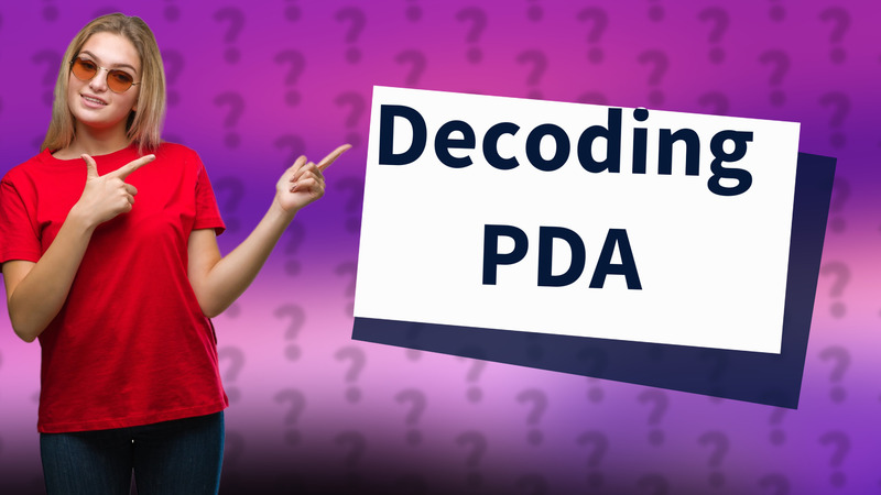 Decoding PDA