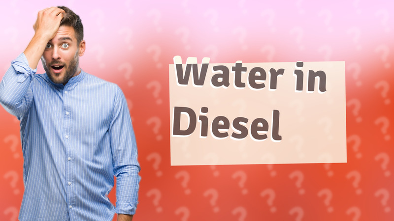 Water in Diesel