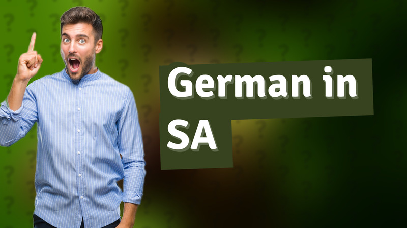 German in SA