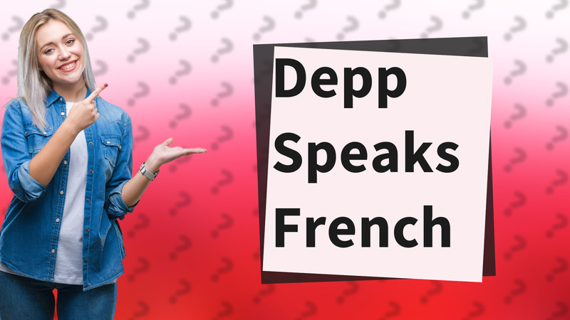 Depp Speaks French