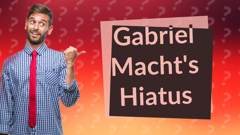 Gabriel Macht's Hiatus