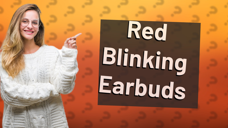 Red Blinking Earbuds