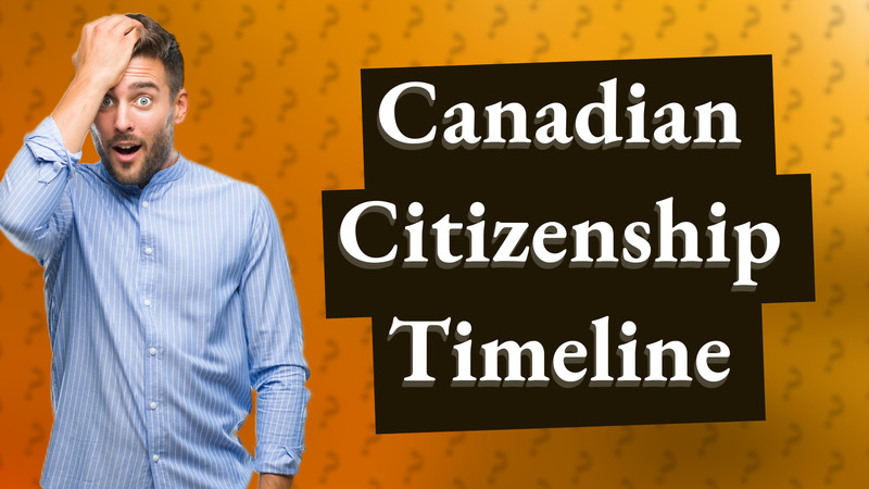 Canadian Citizenship Timeline