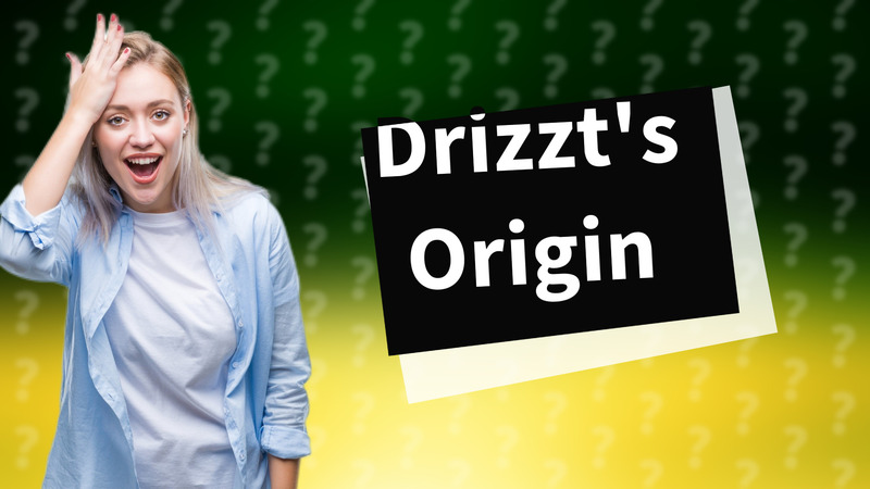 Drizzt's Origin