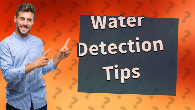 Water Detection Tips