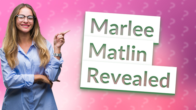 Marlee Matlin Revealed