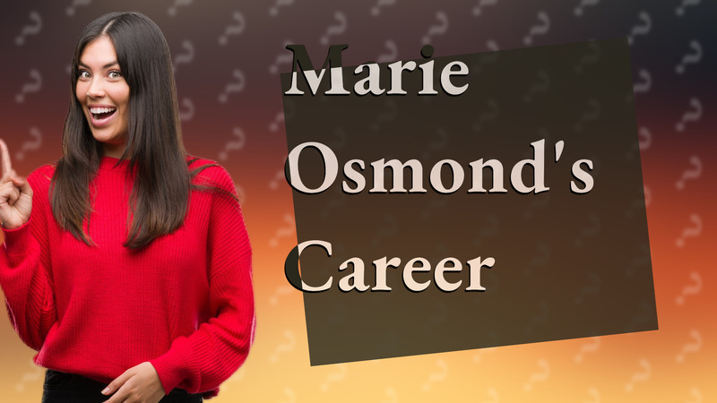 Marie Osmond's Career