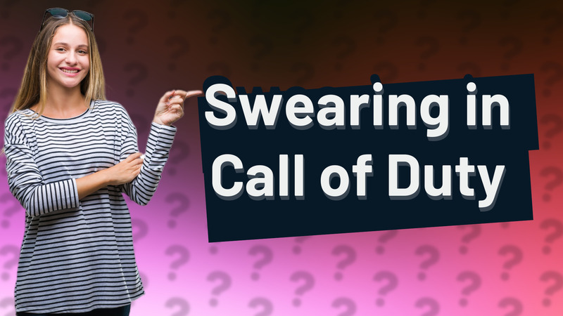 Swearing in Call of Duty
