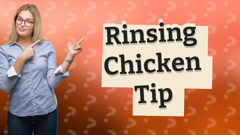 Rinsing Chicken Tip
