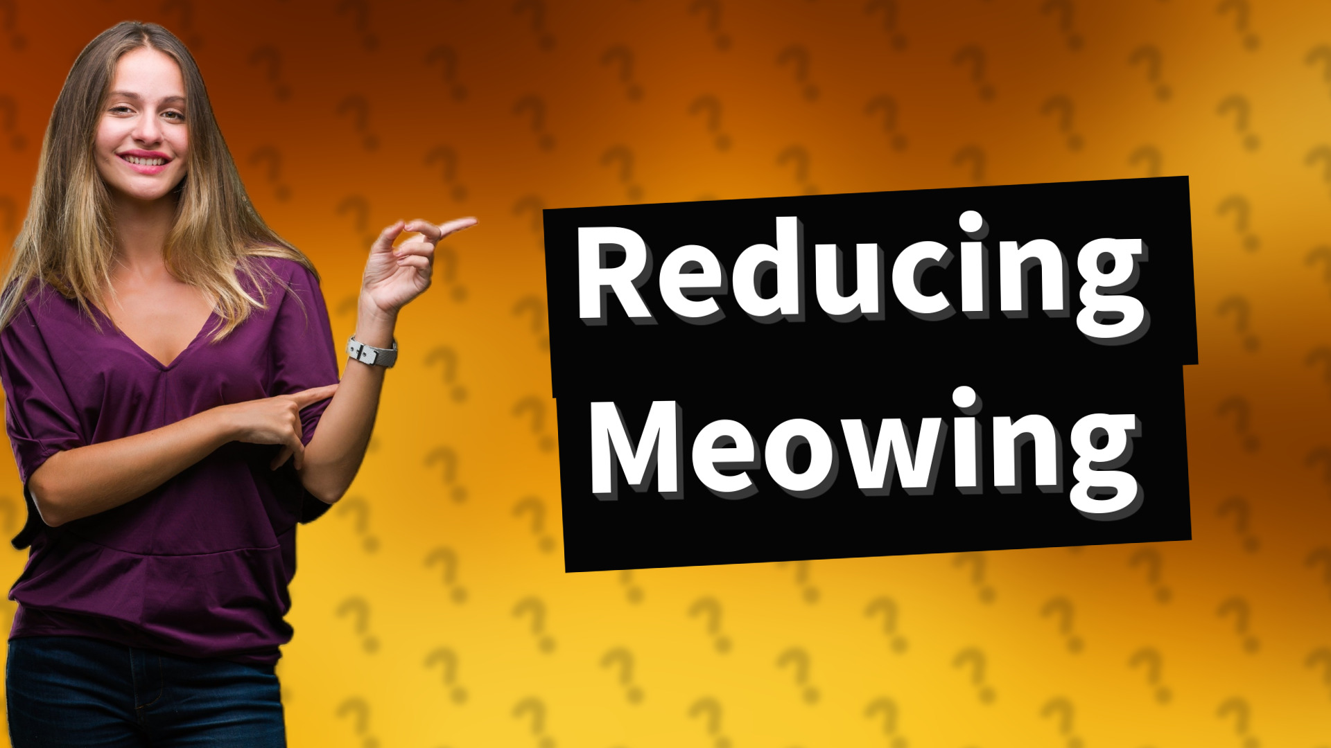 Reducing Meowing