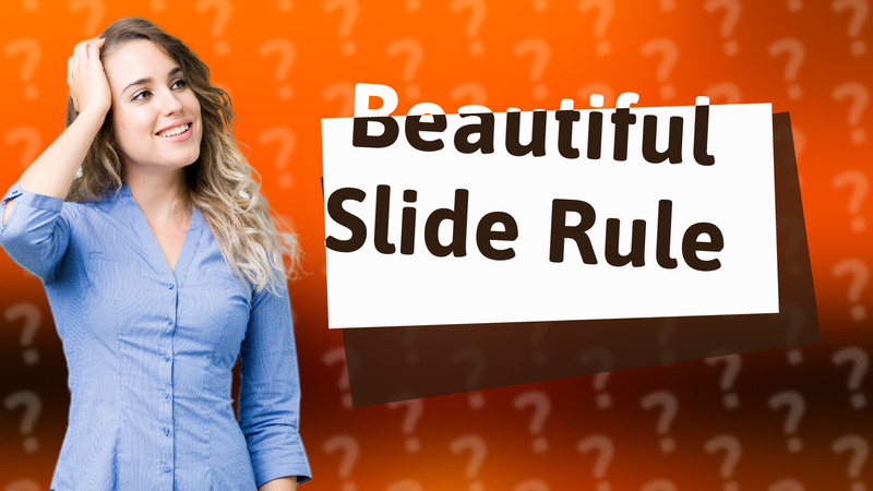 Beautiful Slide Rule