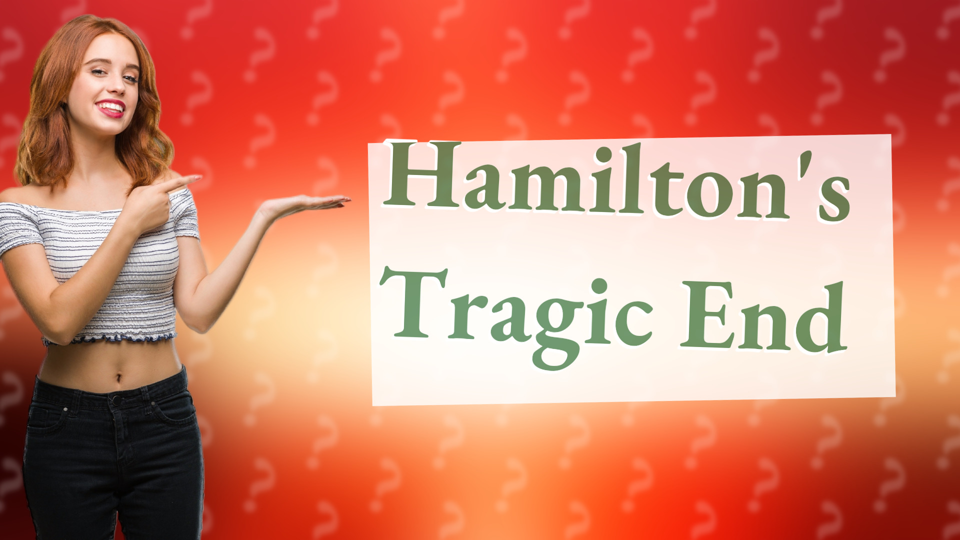 Hamilton's Tragic End