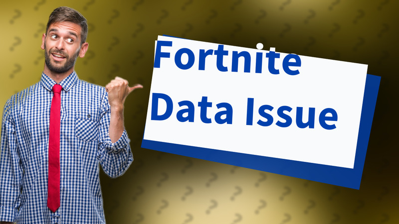 Fortnite Data Issue
