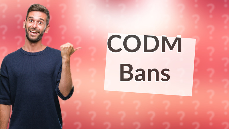 CODM Bans