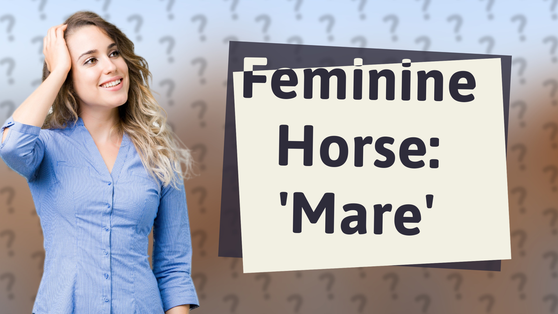 Feminine Horse: 'Mare'
