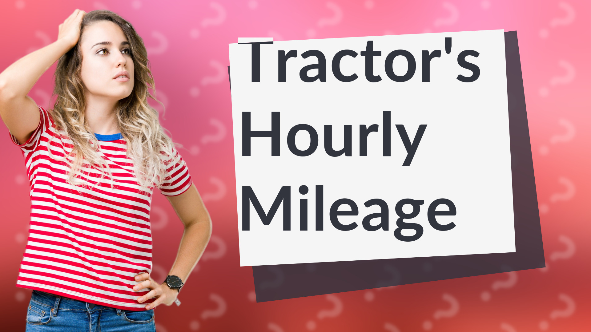 Tractor's Hourly Mileage