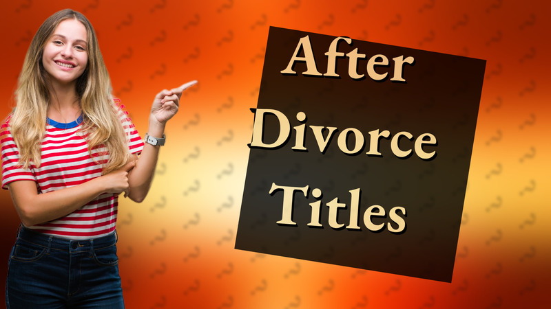 After Divorce Titles