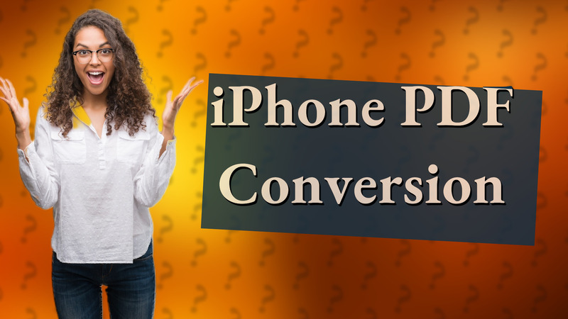 iPhone PDF Conversion
