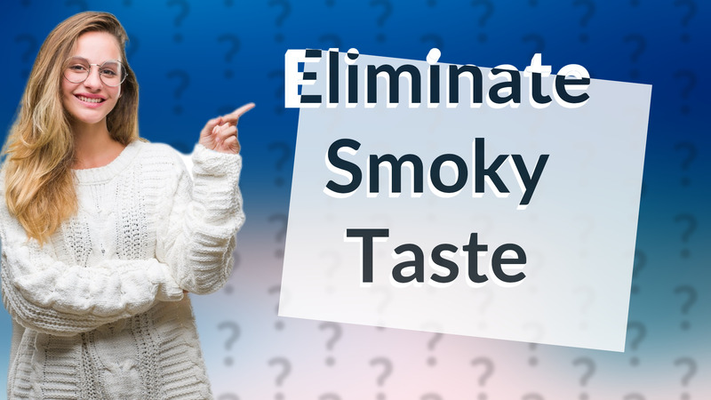 Eliminate Smoky Taste