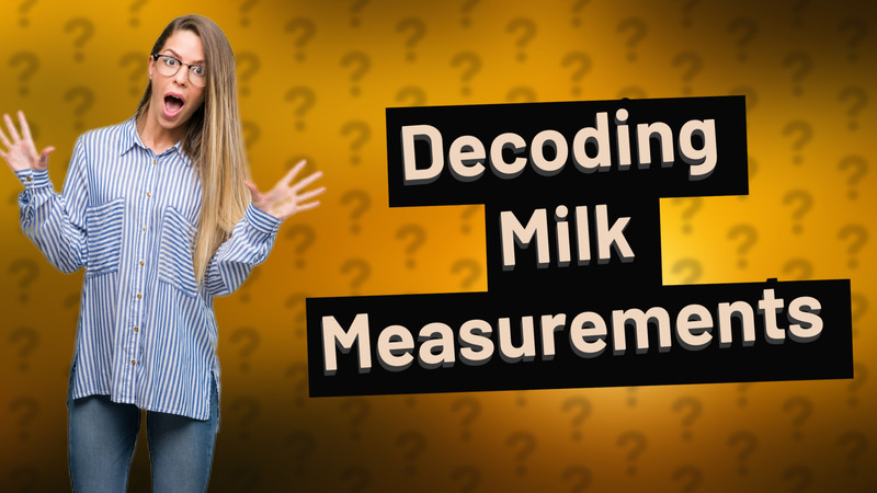 Decoding Milk Measurements