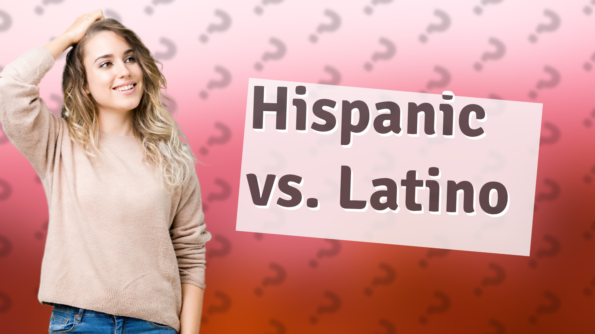 Hispanic vs. Latino