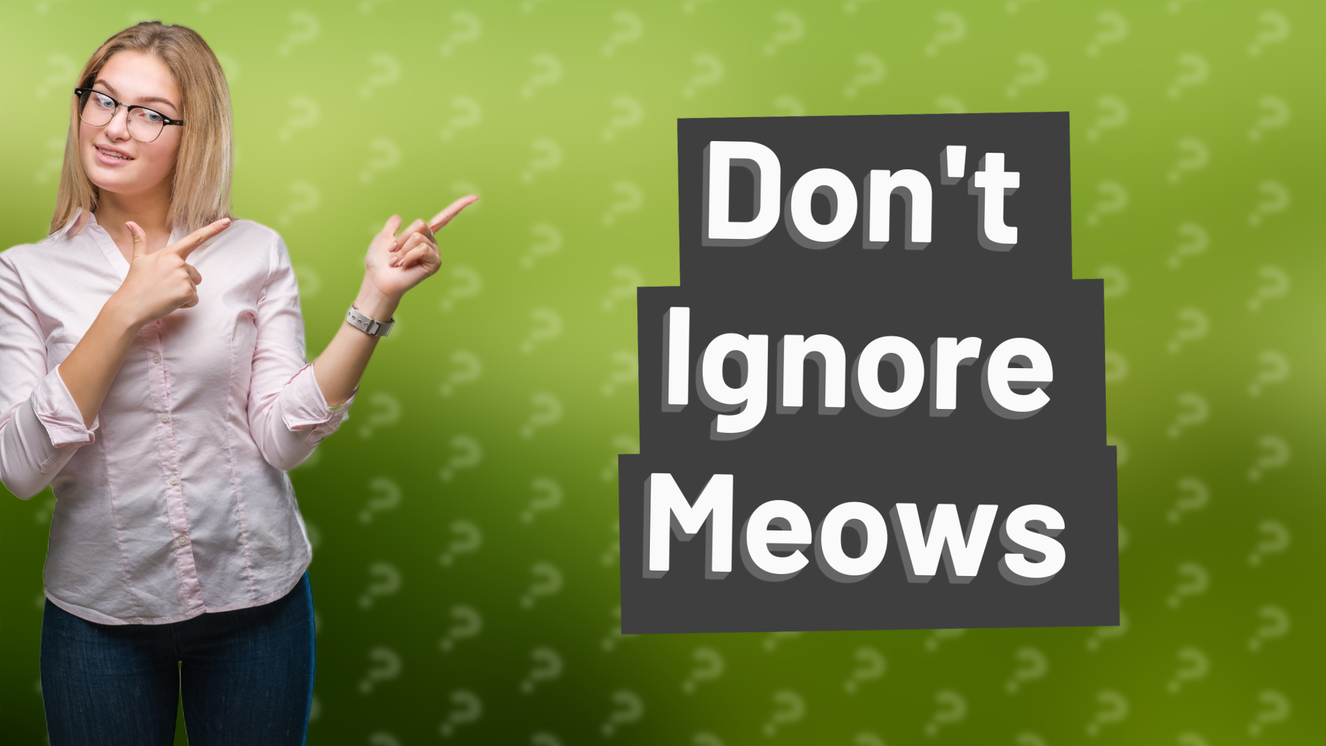 Don't Ignore Meows