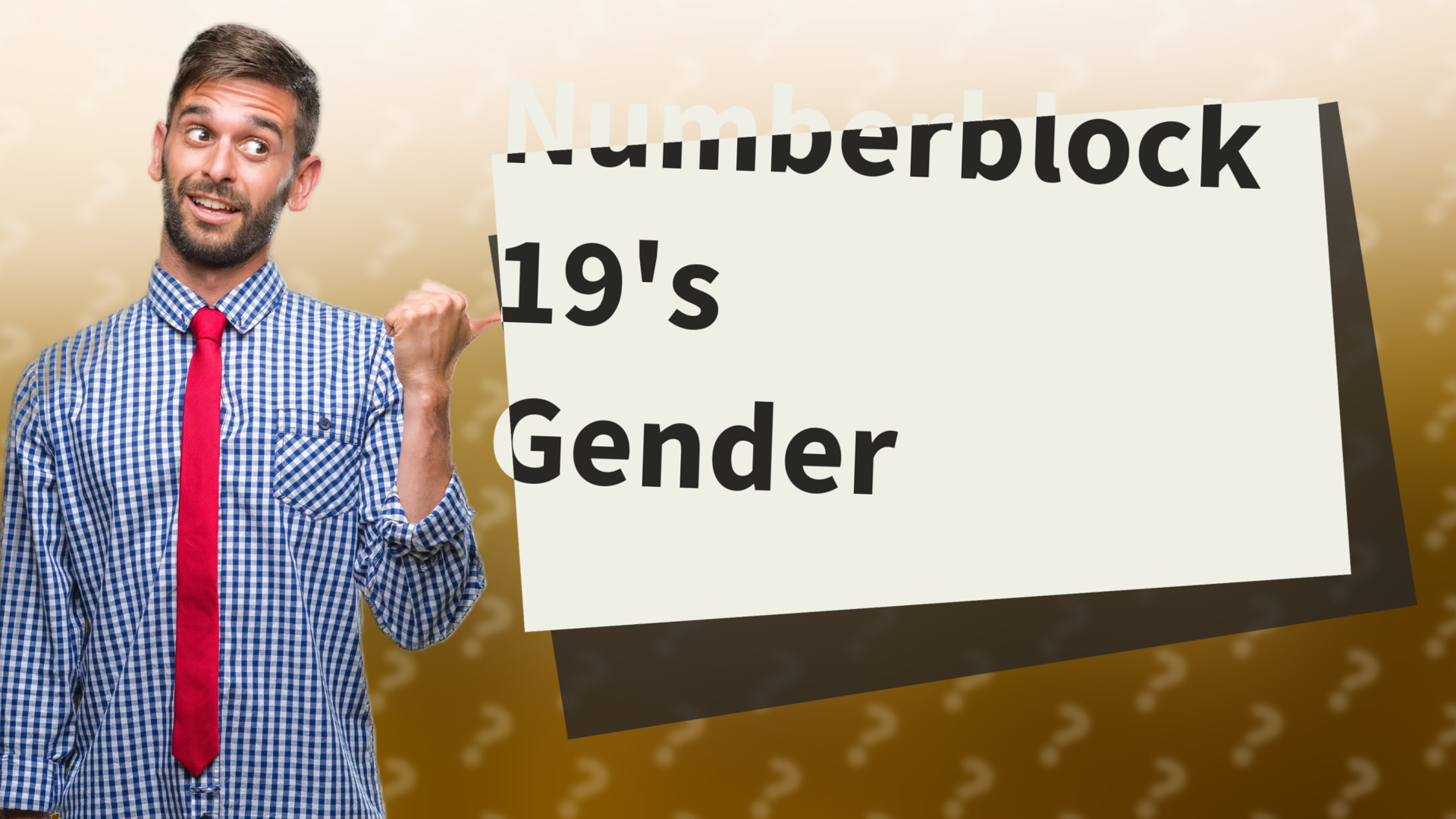 Numberblock 19's Gender
