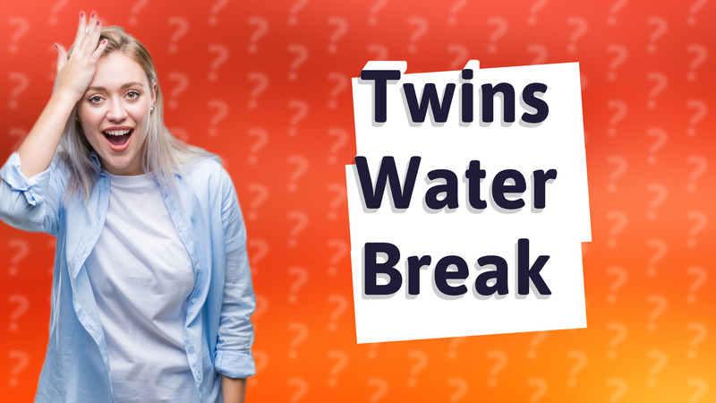 Twins Water Break