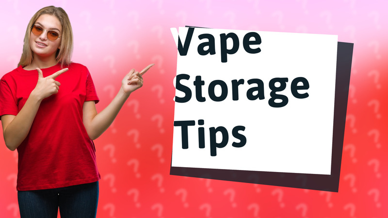 Vape Storage Tips